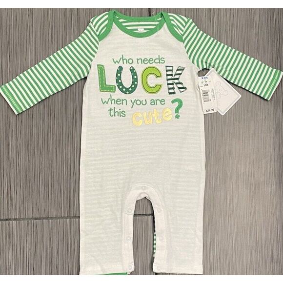 Koala Kids Who Need Luck When You Are This Cute 3/6 Months One Piece NWT - Picture 1 of 6